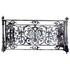 Antique Balcony Railing from the 19th Century