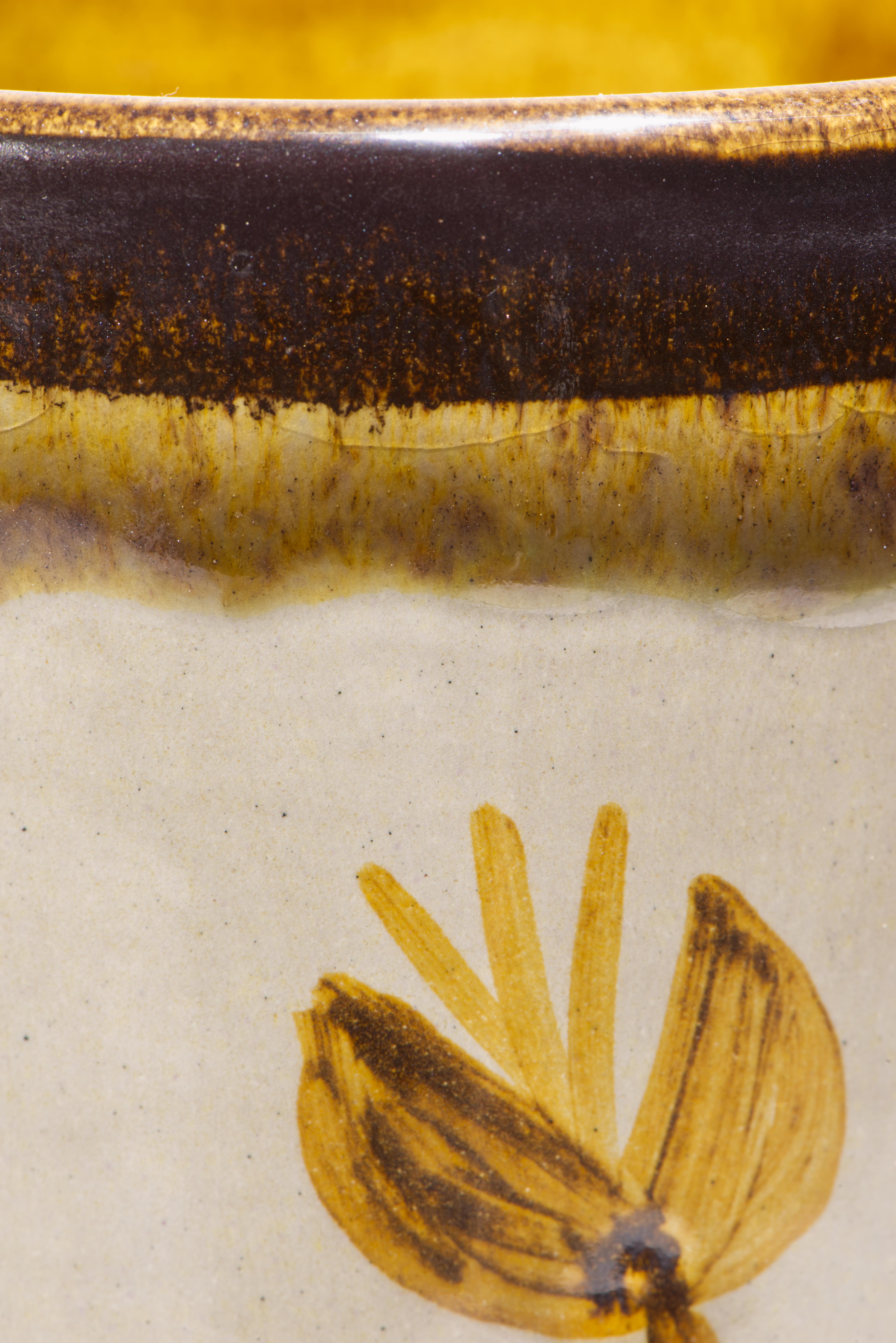 Vaso a cilindro in maiolica Baldelli for Raymor, Mid Century Modern 1960s in vendita 1