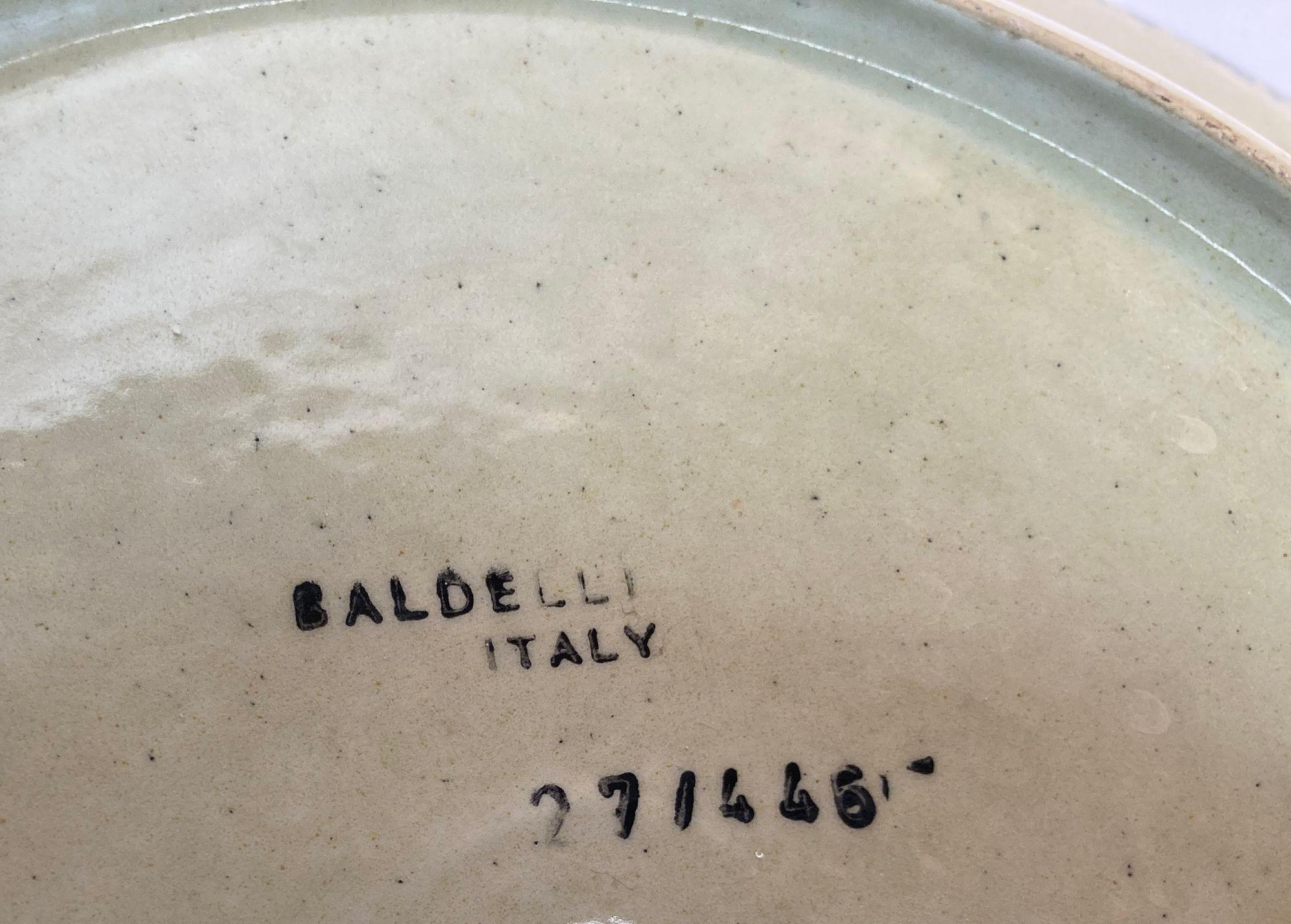 Ceramica Piatto decorativo in ceramica italiana Baldelli in vendita