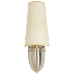 Baldinger
Sons Mid-Century Silver Metal Rounded Base Wall Sconce Baldinger
Sons Mid-Century Silver Metal Rounded Base Wall Sconce