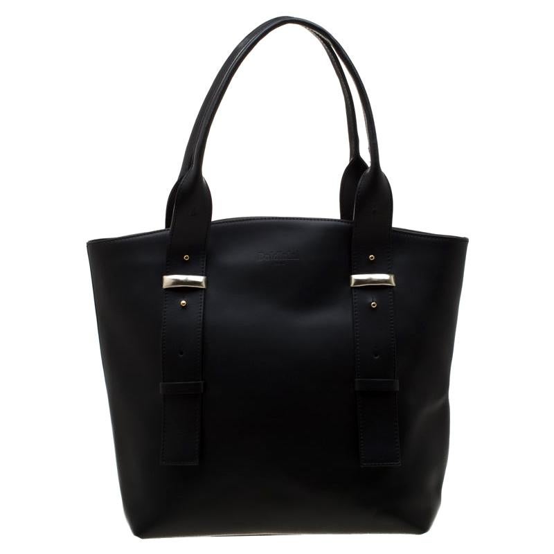 Baldinini Black Leather Tote