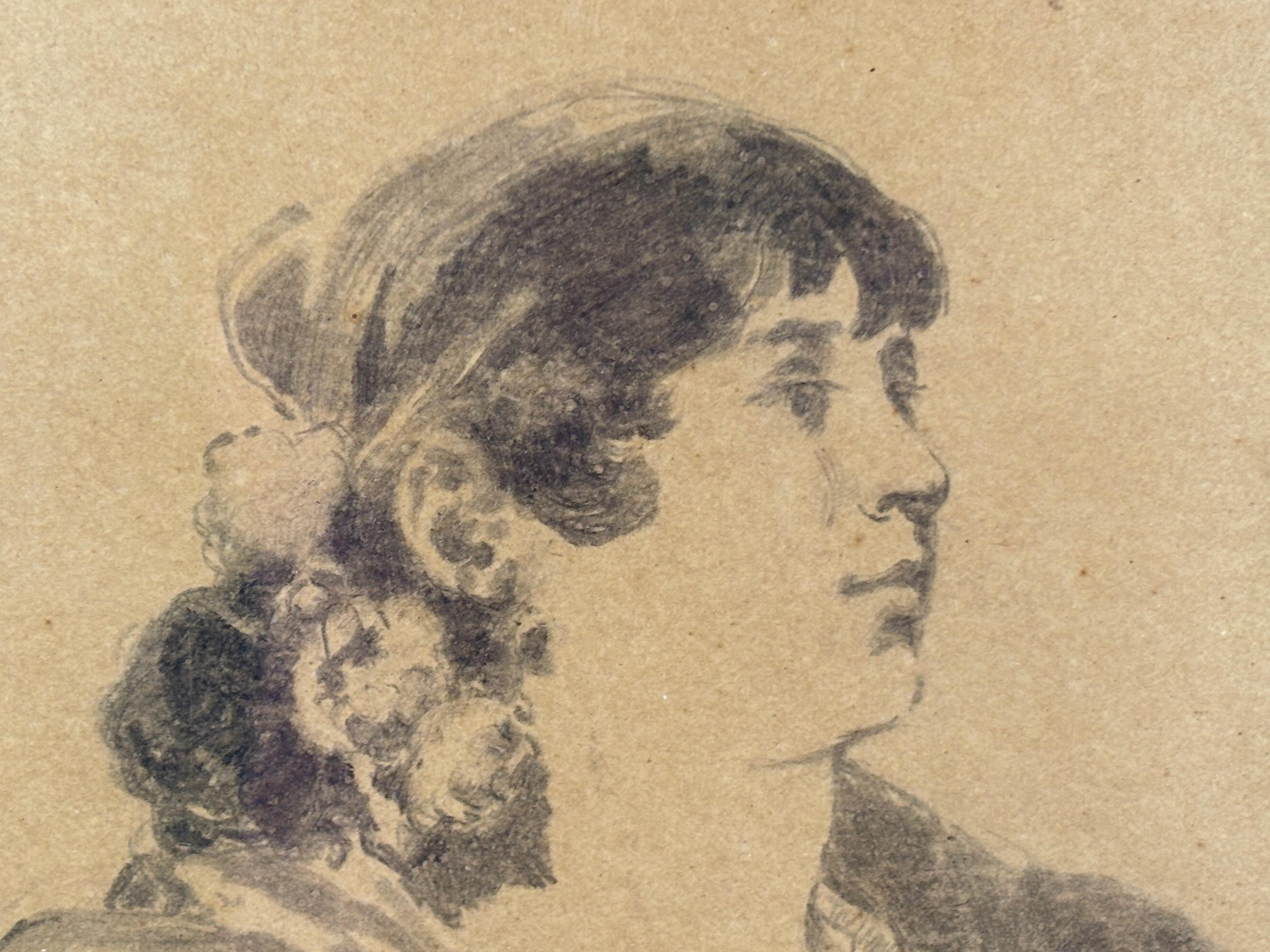 Interesante dibujo a lápiz sobre papel de una maja con mantón, firmado.

Tiene mucha calidad, tiene una pequeña rotura un poco más arriba de la firma.

Bien enmarcado y con cristal.

Firmado en margen inferior derecho.

Medidas: 56,5 x 54 cm; 73 x