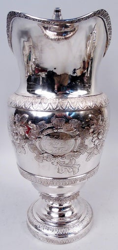 Brocca classica in argento da moneta firmata Baldwin Gardiner, New York