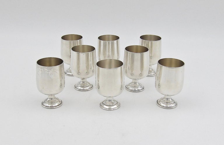 Set of 8 Sterling Silver Cordial Cups by Baldwin and Miller at 1stDibs ...