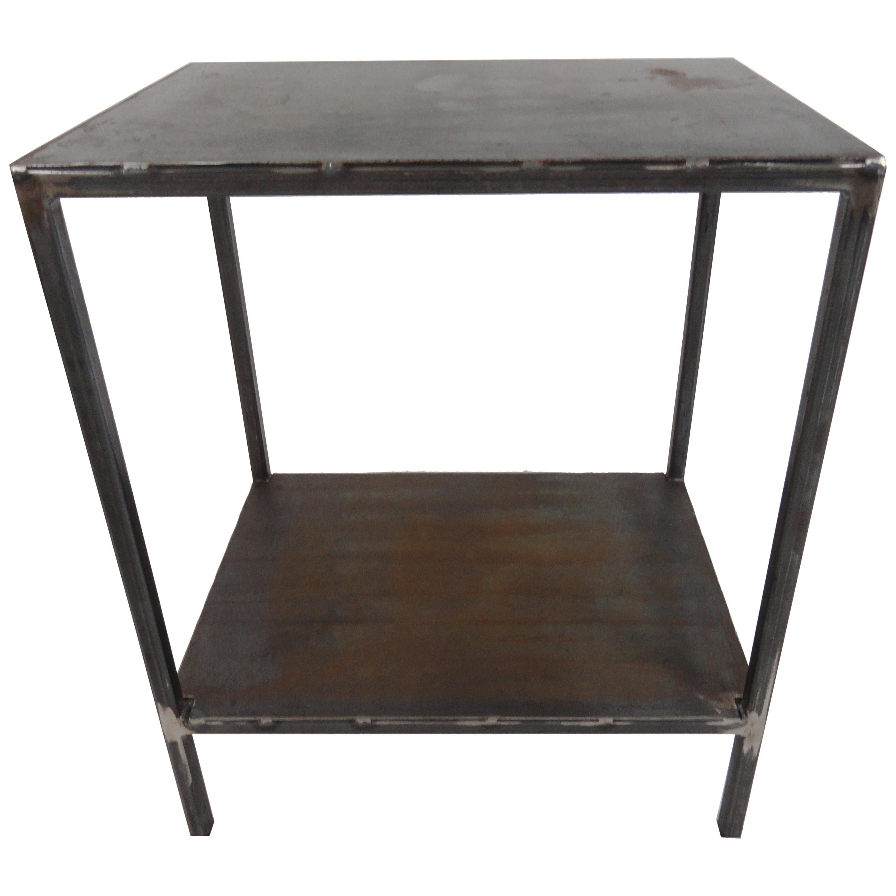 Baldwin Side Table, Steel For Sale