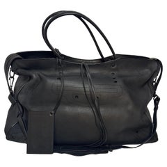 Balenciaga '17 Blackout City XL Tote Bag Smoothe Schwarz Leder Reisen