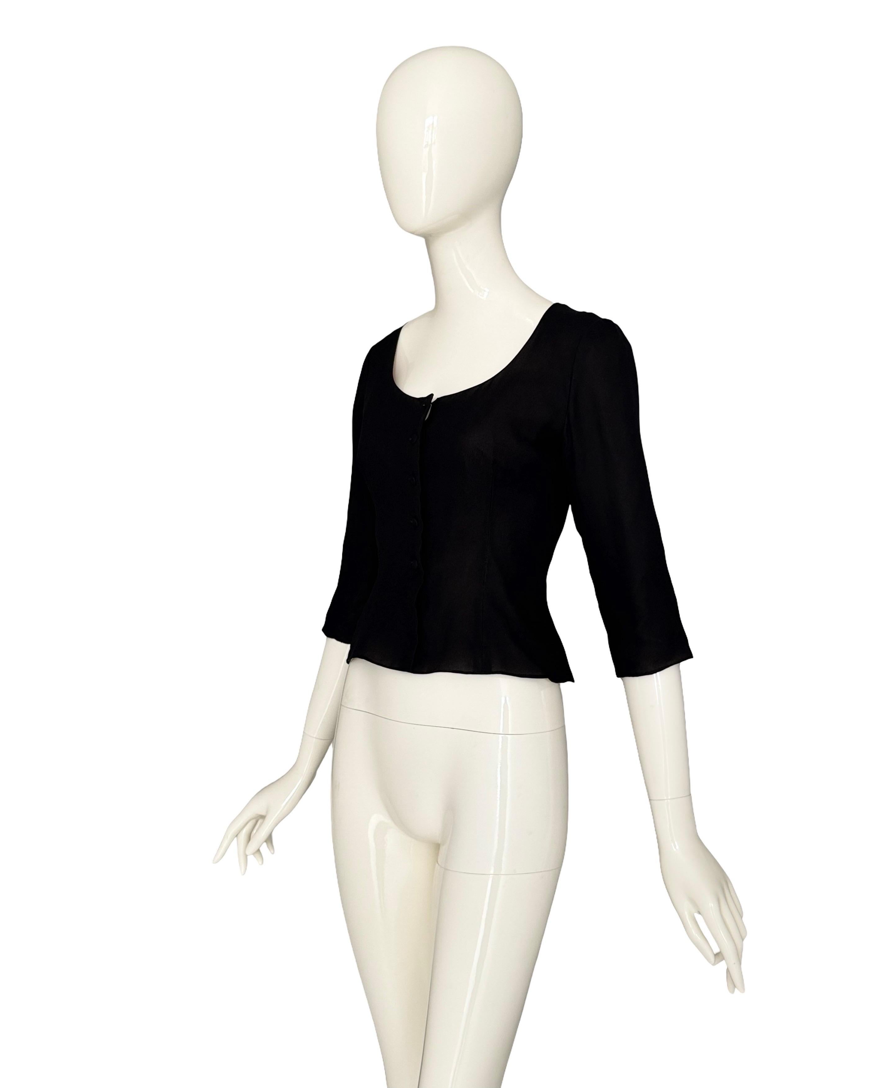 Giacca in seta nera numerata Balenciaga 1950 Haute Couture in vendita 6
