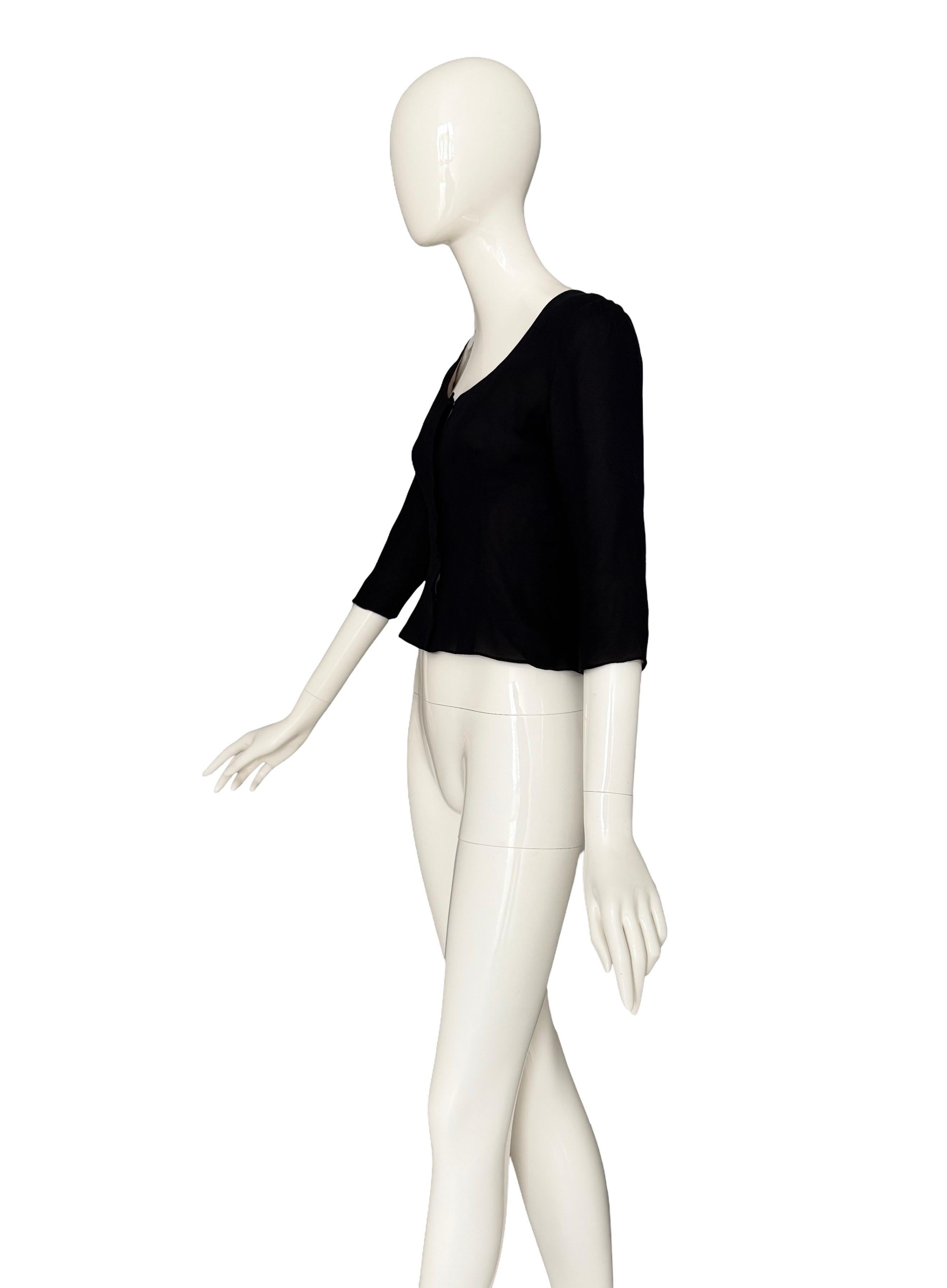 Giacca in seta nera numerata Balenciaga 1950 Haute Couture in vendita 7