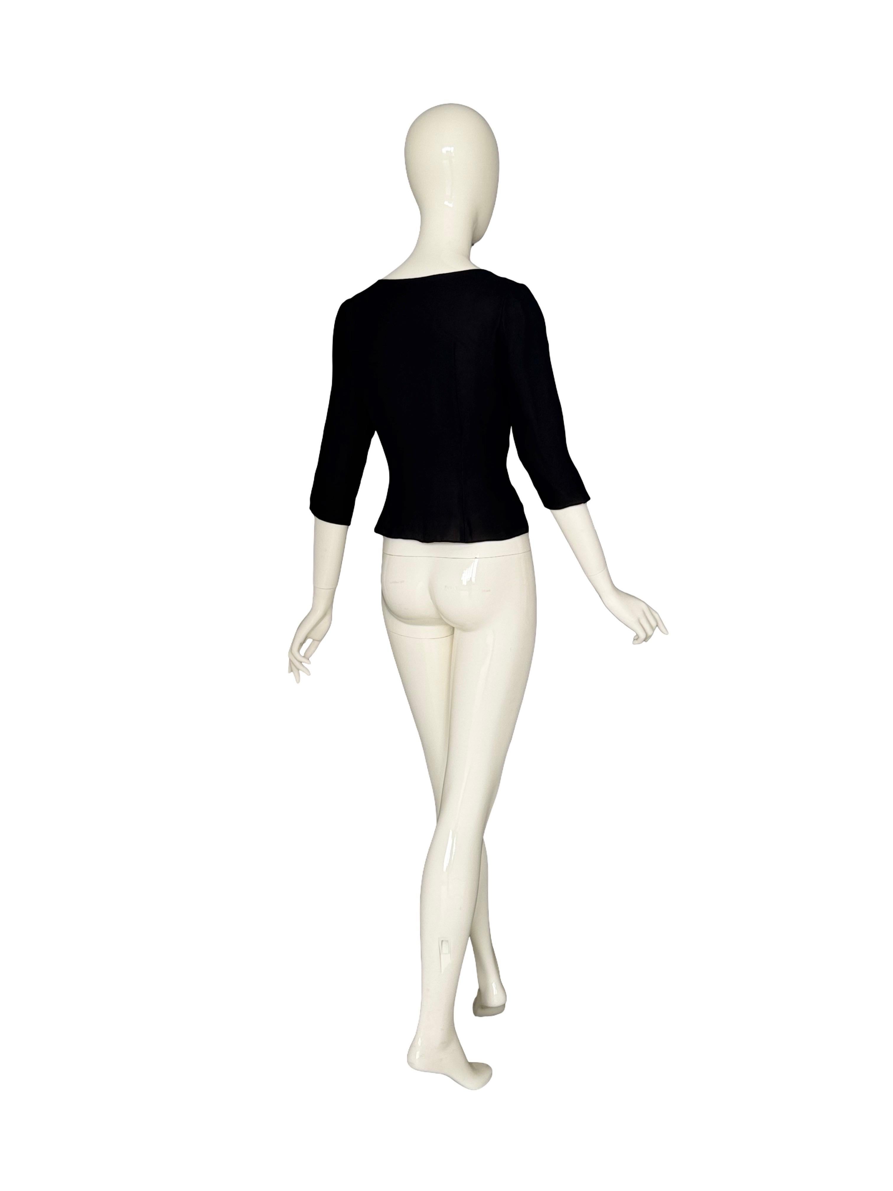 Giacca in seta nera numerata Balenciaga 1950 Haute Couture in vendita 9