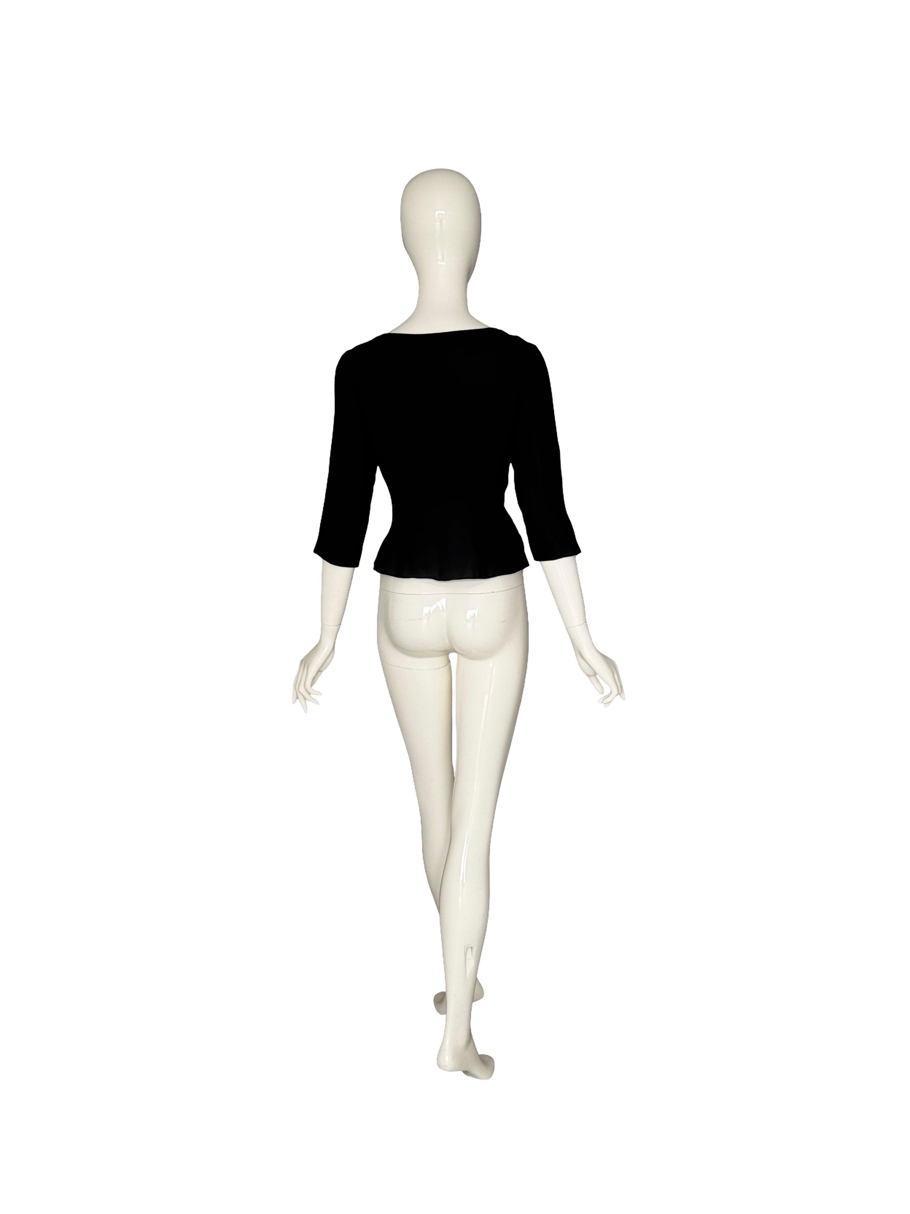 Giacca in seta nera numerata Balenciaga 1950 Haute Couture in vendita 11