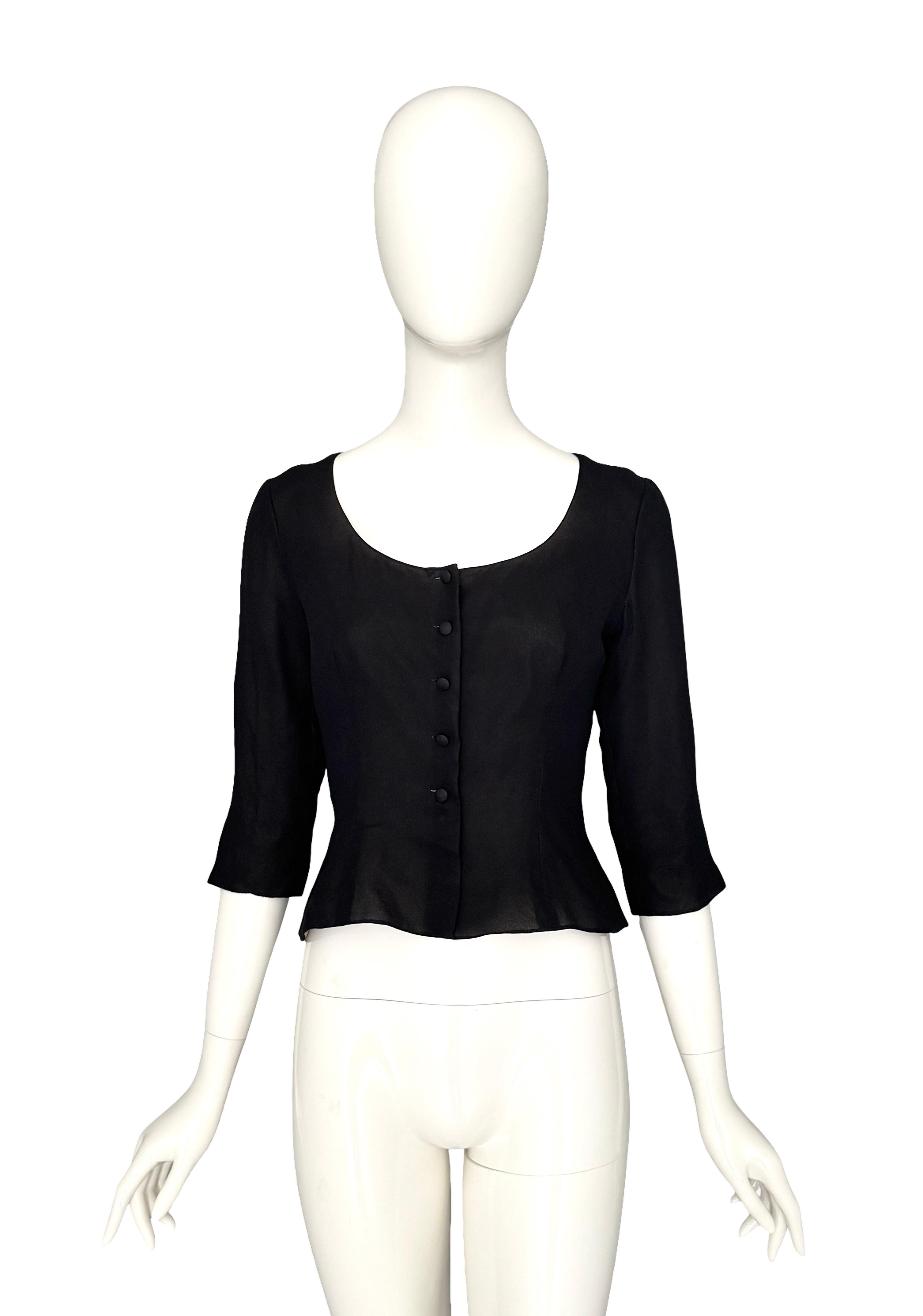 Giacca in seta nera numerata Balenciaga 1950 Haute Couture in vendita 1