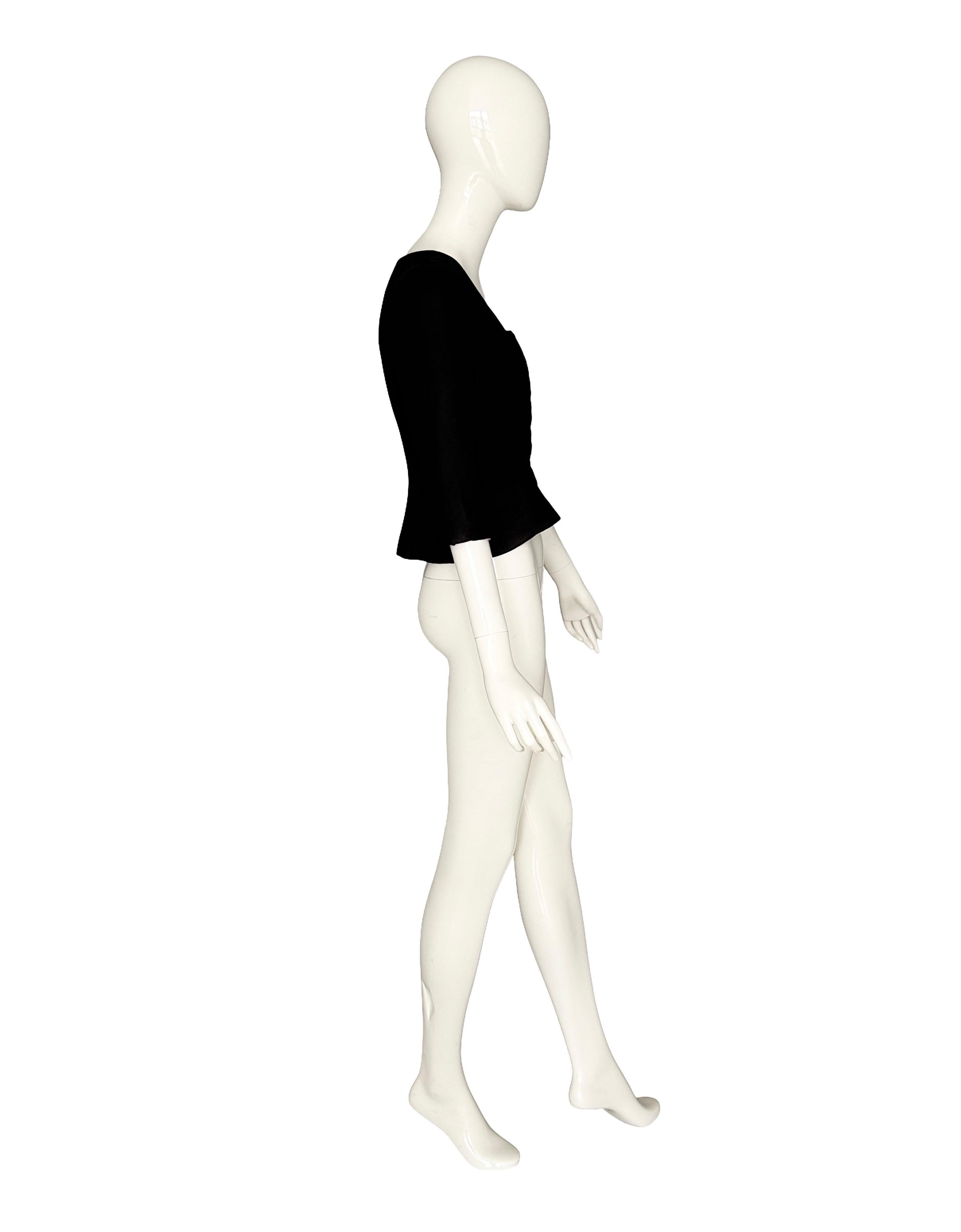Giacca in seta nera numerata Balenciaga 1950 Haute Couture in vendita 4