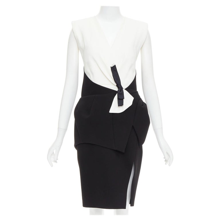 black casual summer dress Cream Bow Print Sleeveless Tie Strap Midi Dress main image 1