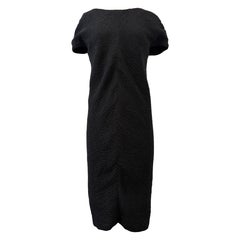 Vestido negro corto de Balenciaga de la década de 2010, de seda plisada, con una preciosa espalda drapeada