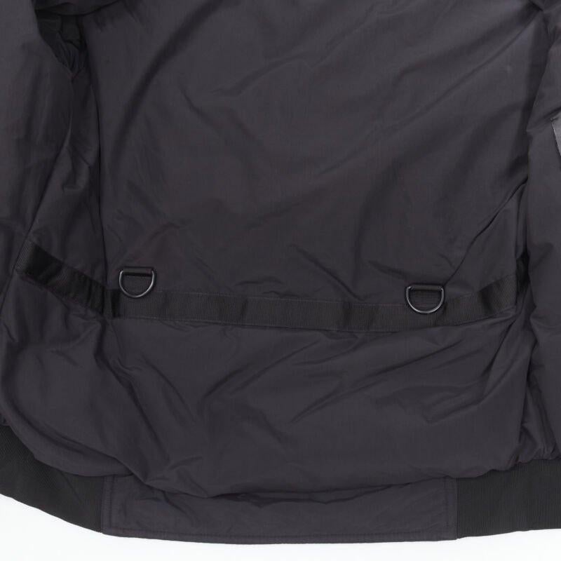 BALENCIAGA 2013 black nylon bomber harness straps detail flight jacket EU44 XS 5