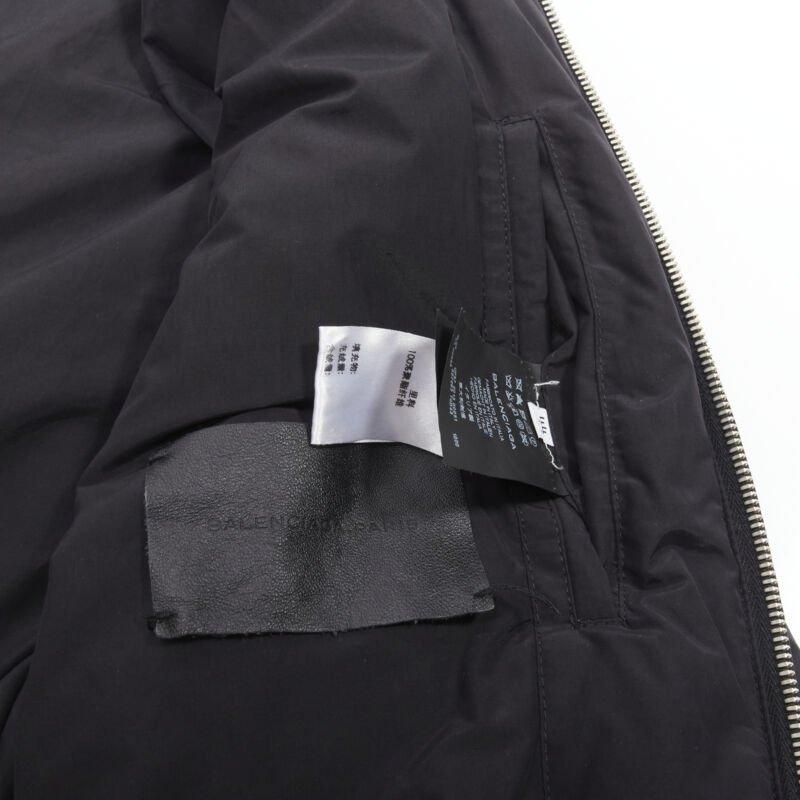 BALENCIAGA 2013 black nylon bomber harness straps detail flight jacket EU44 XS 6