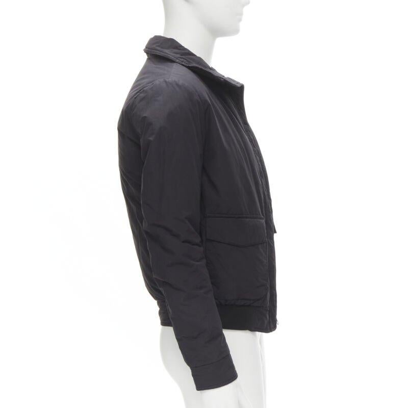 BALENCIAGA 2013 black nylon bomber harness straps detail flight jacket EU44 XS In Excellent Condition In Hong Kong, NT