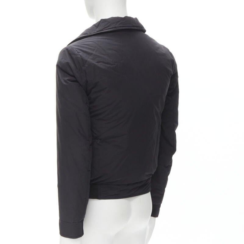 BALENCIAGA 2013 black nylon bomber harness straps detail flight jacket EU44 XS 1