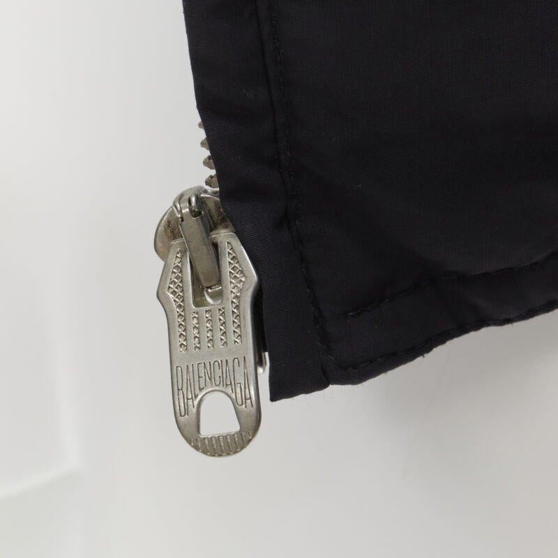 BALENCIAGA 2013 black nylon bomber harness straps detail flight jacket EU44 XS 4