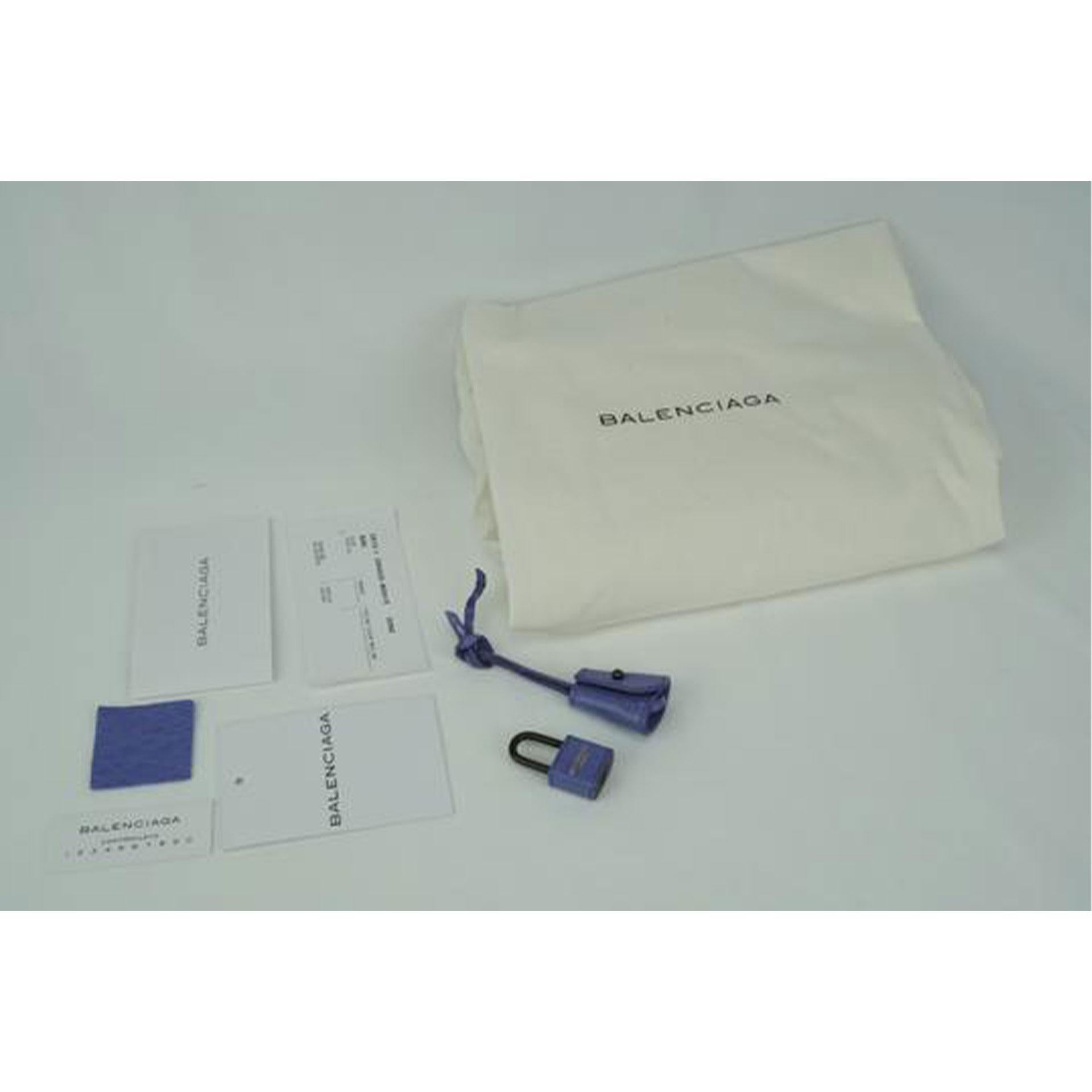 Balenciaga 2013 Rare Limited Edition Periwinkle Blue Jacynthe Wheeled Carry-On For Sale 6