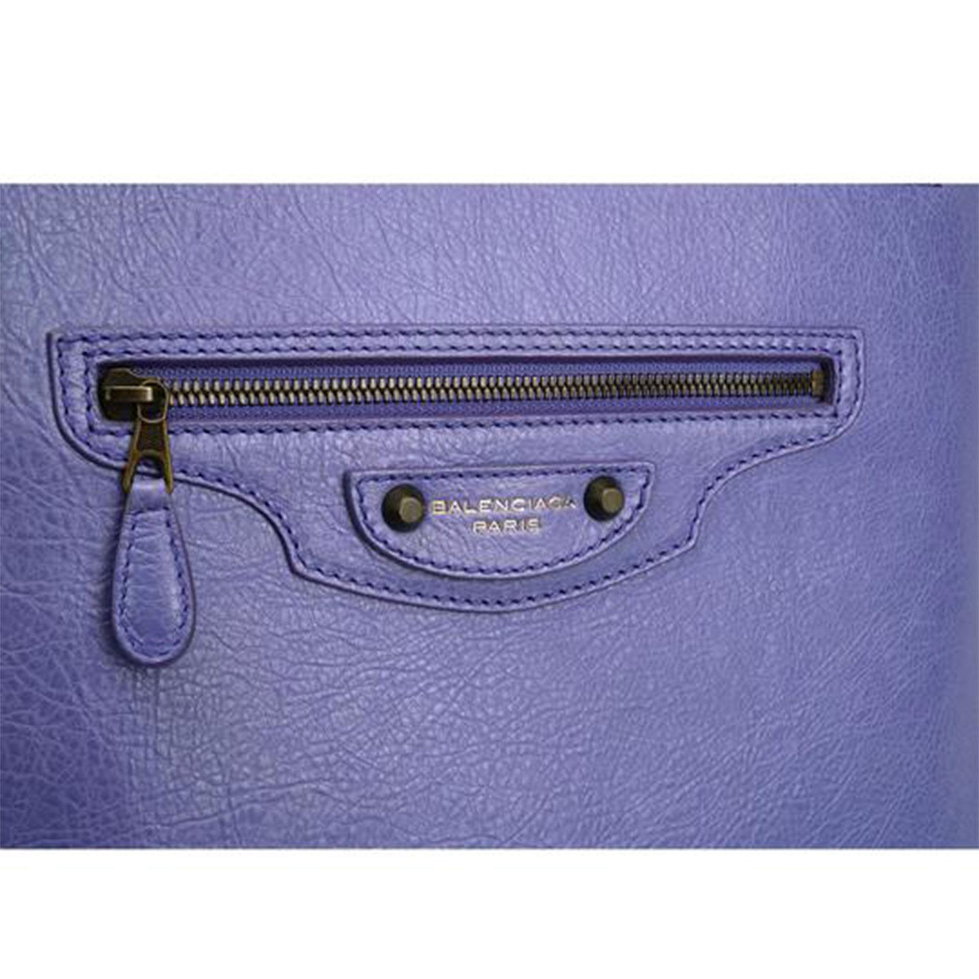 Balenciaga 2013 Rare Limited Edition Periwinkle Blue Jacynthe Wheeled Carry-On For Sale 1