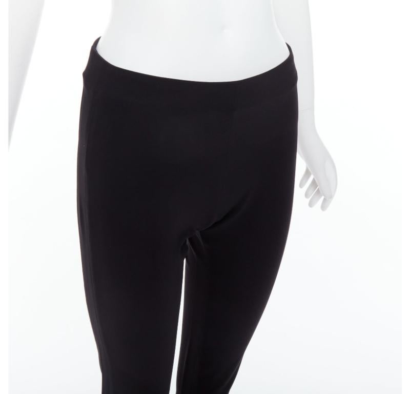 BALENCIAGA 2014 black side zip mid waist moto trousers FR38 M
Reference: JACG/A00166
Brand: Balenciaga
Designer: Nicolas Ghesquiere
Collection: 2014
Material: Rayon, Blend
Color: Black
Pattern: Solid
Closure: Zip
Extra Details: Side zips at