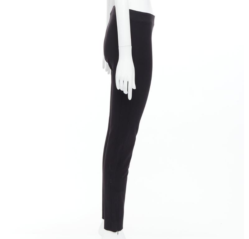 BALENCIAGA 2014 black side zip mid waist moto trousers FR38 M In Excellent Condition For Sale In Hong Kong, NT