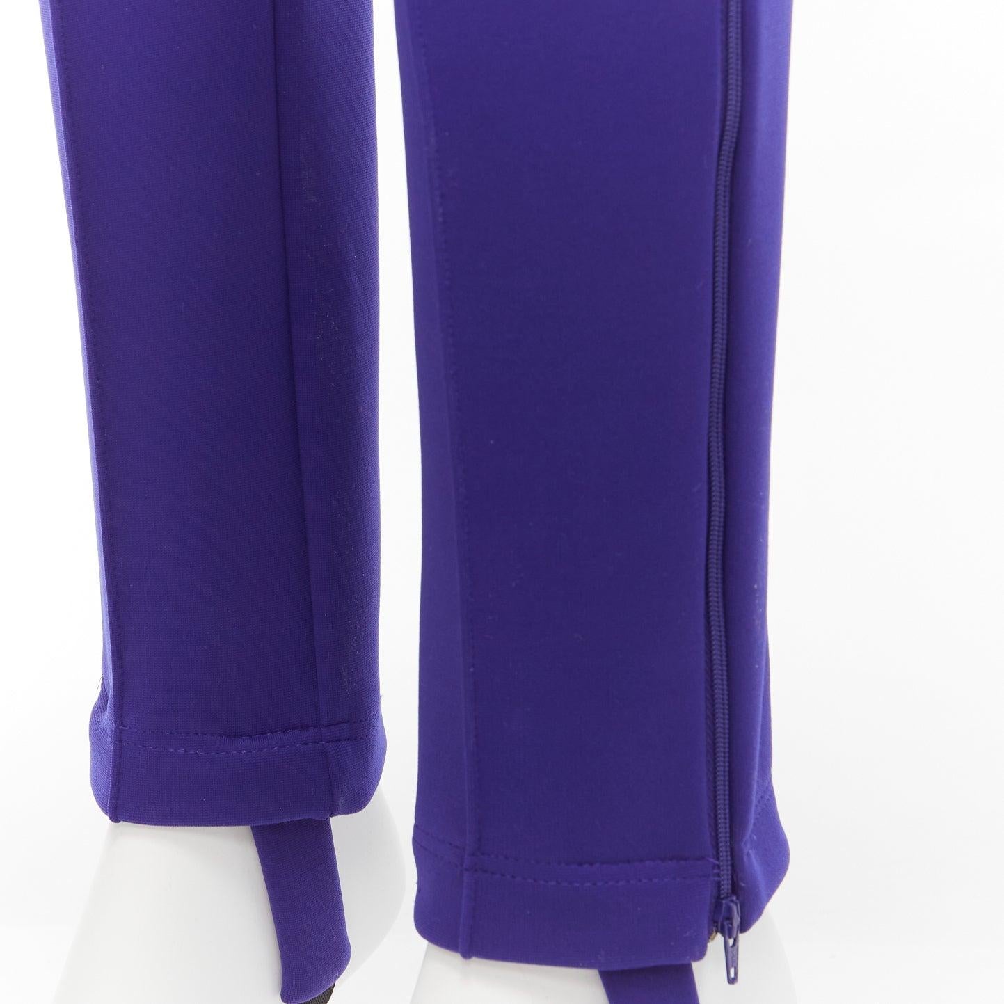 BALENCIAGA 2016 cobalt blue dart seam zip pockets stirrup jogger pants FR36 S For Sale 4