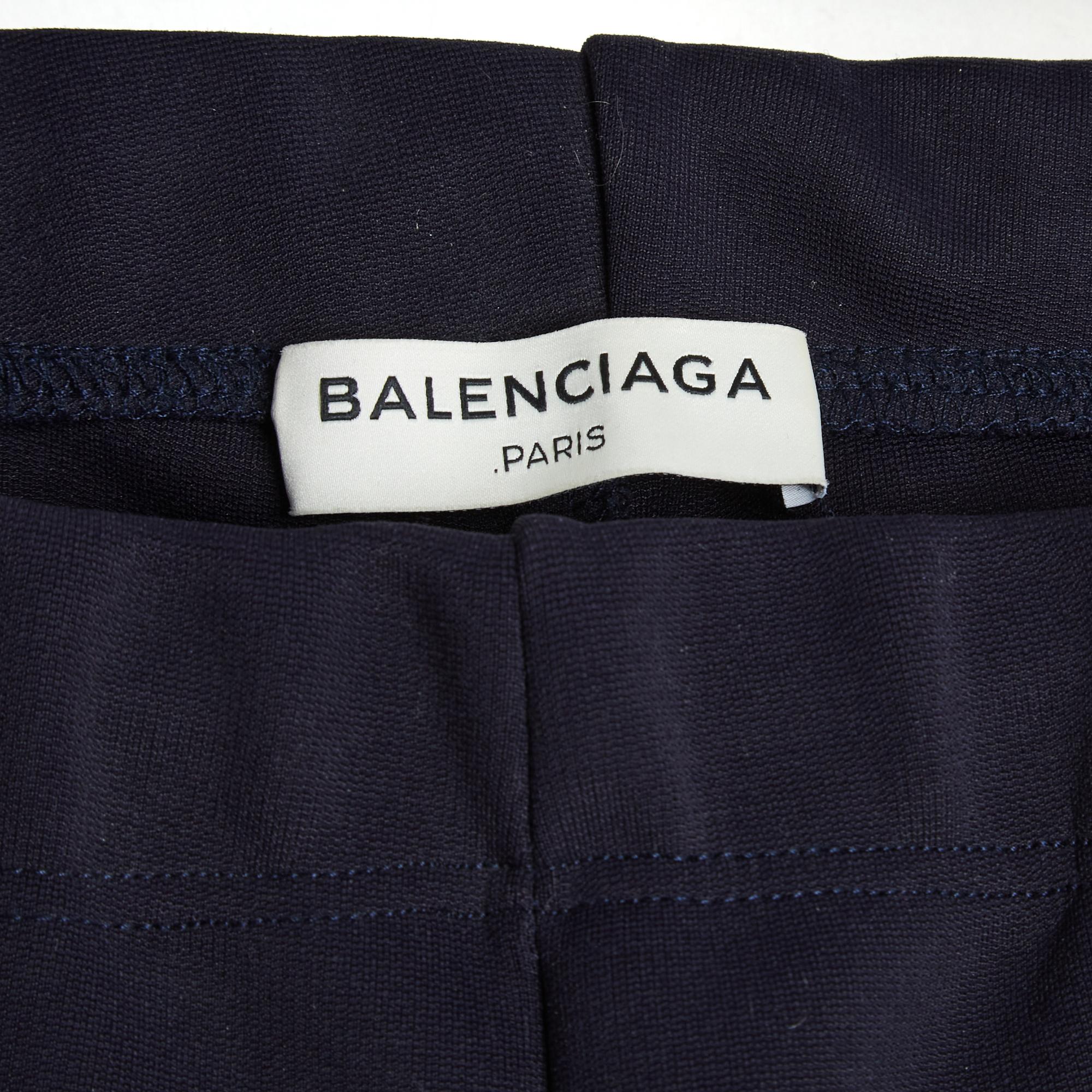 da uomo o donna Balenciaga 2016 Pantalon FR38 Demna Gvasalia Navy Chic Carrot Pants UK10 US8 in vendita