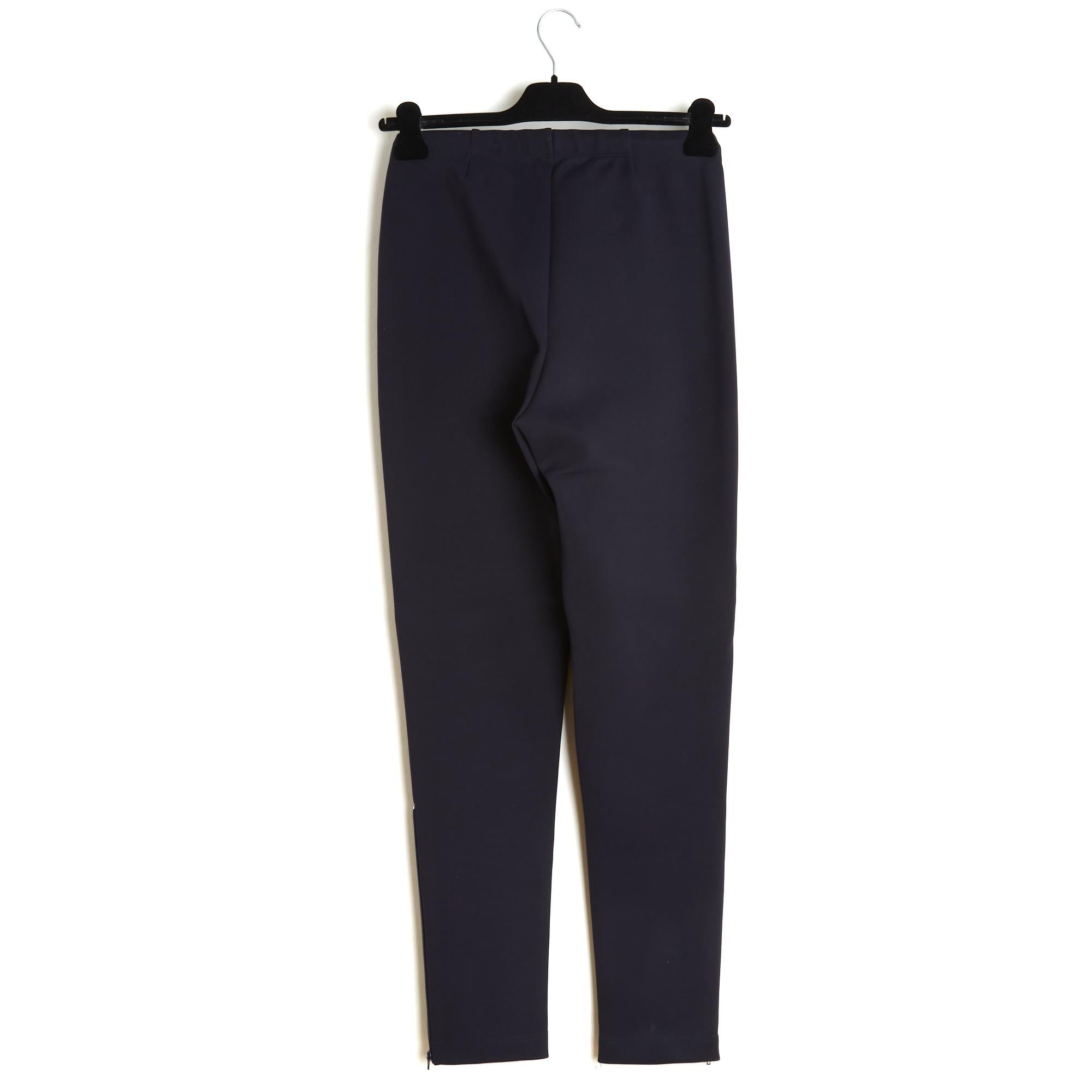 Balenciaga 2016 Pantalon FR38 Demna Gvasalia Navy Chic Carrot Pants UK10 US8 in vendita 1