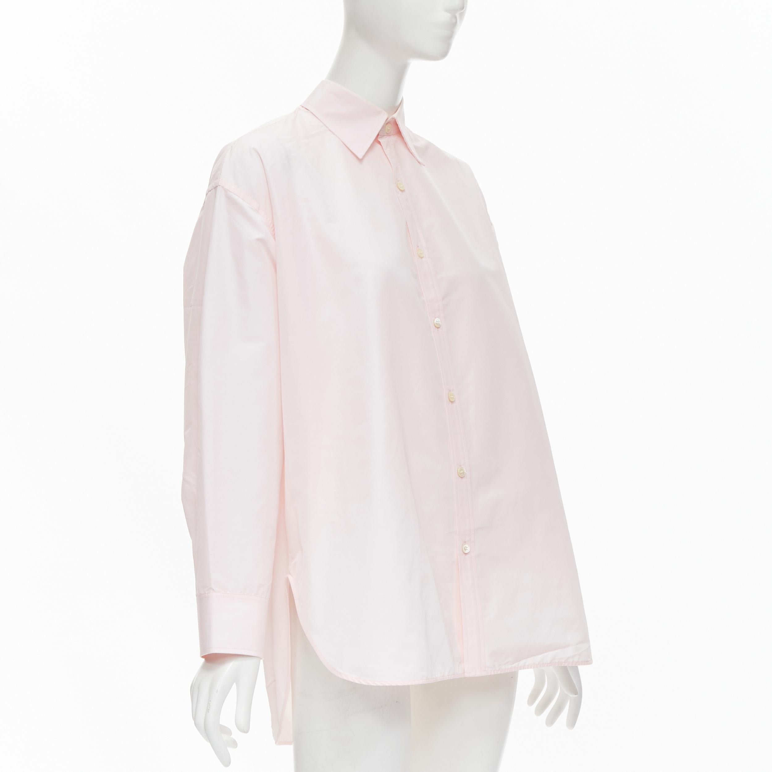 pink and white balenciaga shirt