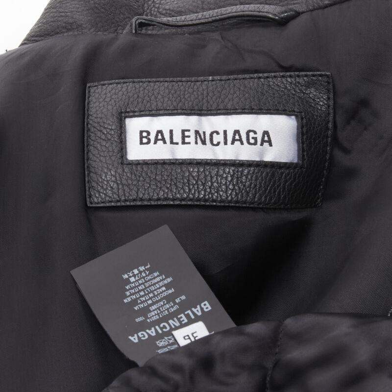 BALENCIAGA  2017 Runway Giacca biker con frange pendenti a 3 vie FR36 S in vendita 7
