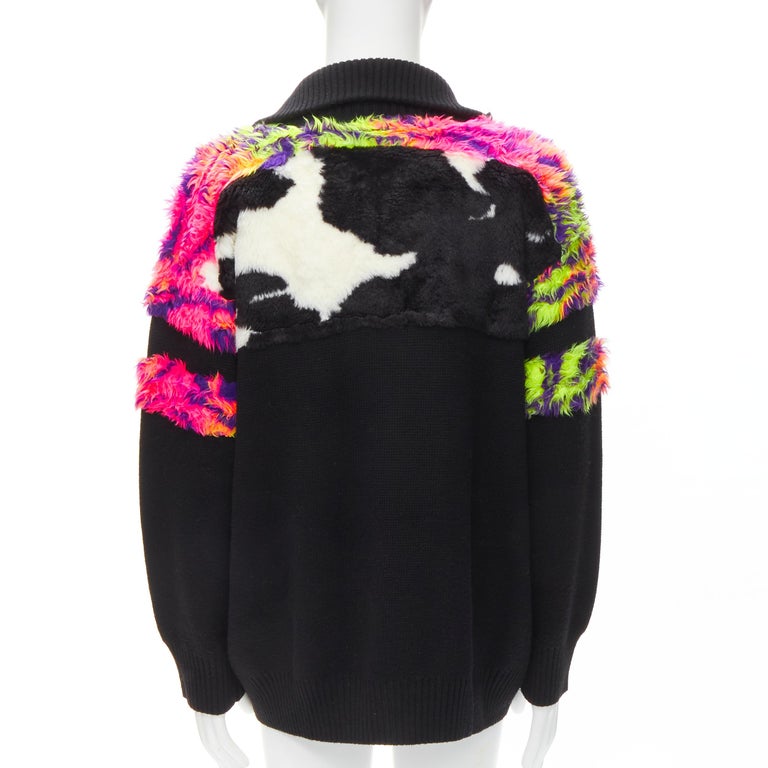 2018 Pride Flag embroidery fur wool turtleneck XS For Sale at 1stDibs