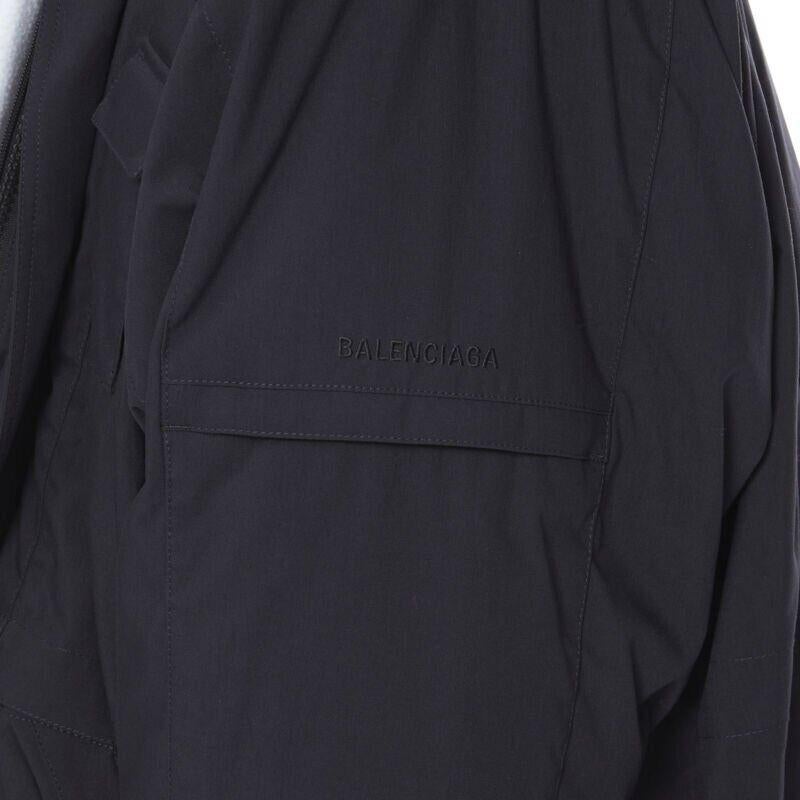 BALENCIAGA 2018 Runway Fake Layering 7 Schicht rosa Pelz gefüttert Parka Jacke XL im Angebot 4