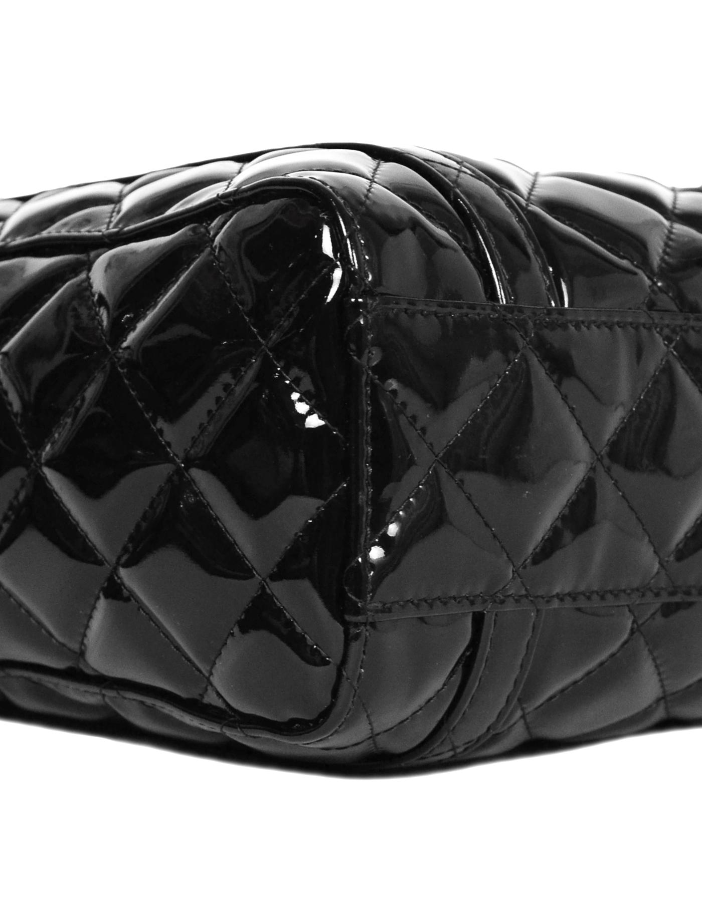 black patent tote bags