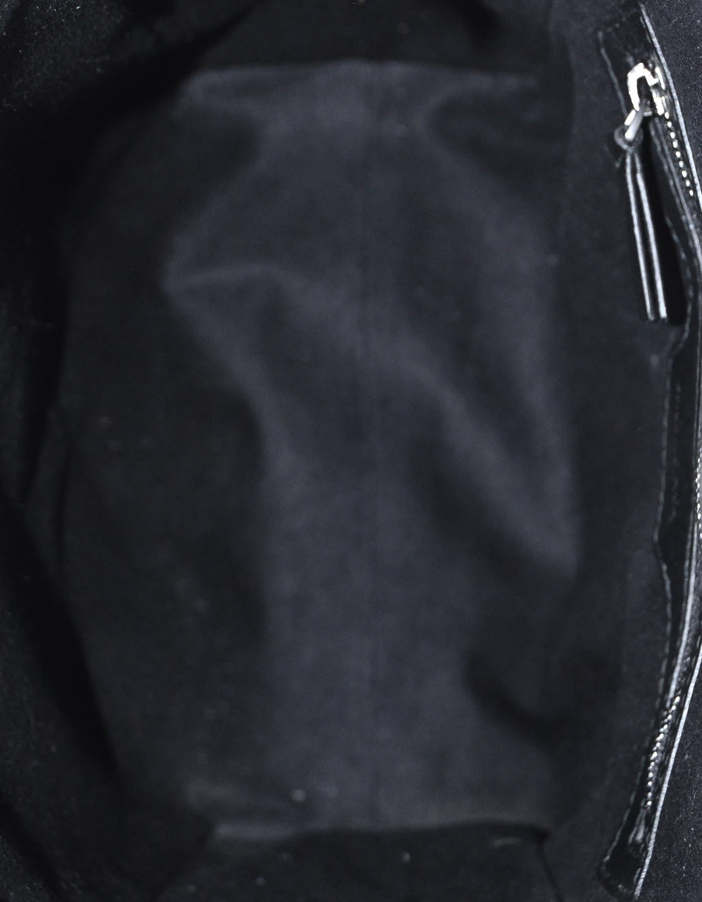 Balenciaga 2019 Black Patent Leather Everyday XS Quilted Tote Bag w/ Strap 2