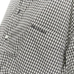 BALENCIAGA 2020 houndstooth logo embroidered pocket Swing shirt FR36 XS
