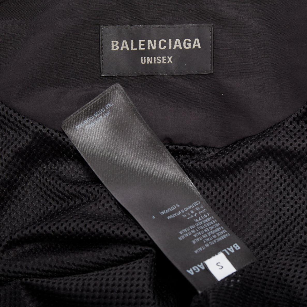 BALENCIAGA 2023 3B black grey white sports oversized track jacket S.S. White en vente 4
