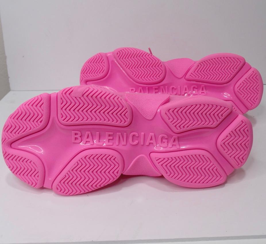 Balenciaga Adidas Tripple S Sneaker Neon Pink For Sale 6