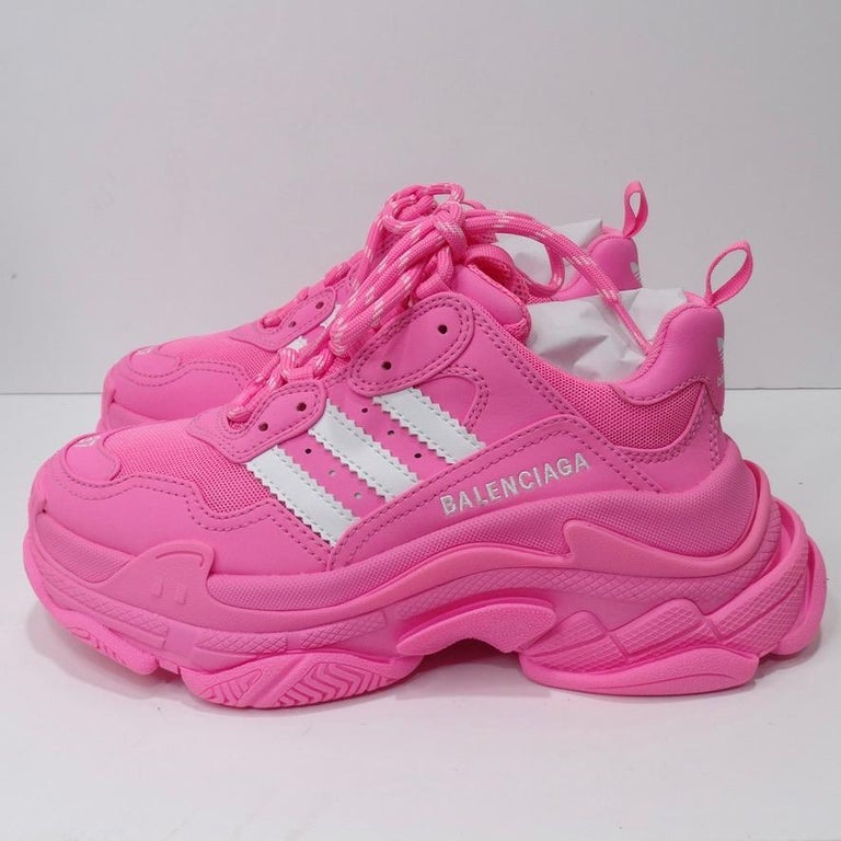 BALENCIAGA ✖️ adidasピンク タンクトップ新品M Balenciaga x adidas Triple S Neon Pink (Women's) - 712764W2ZB65590