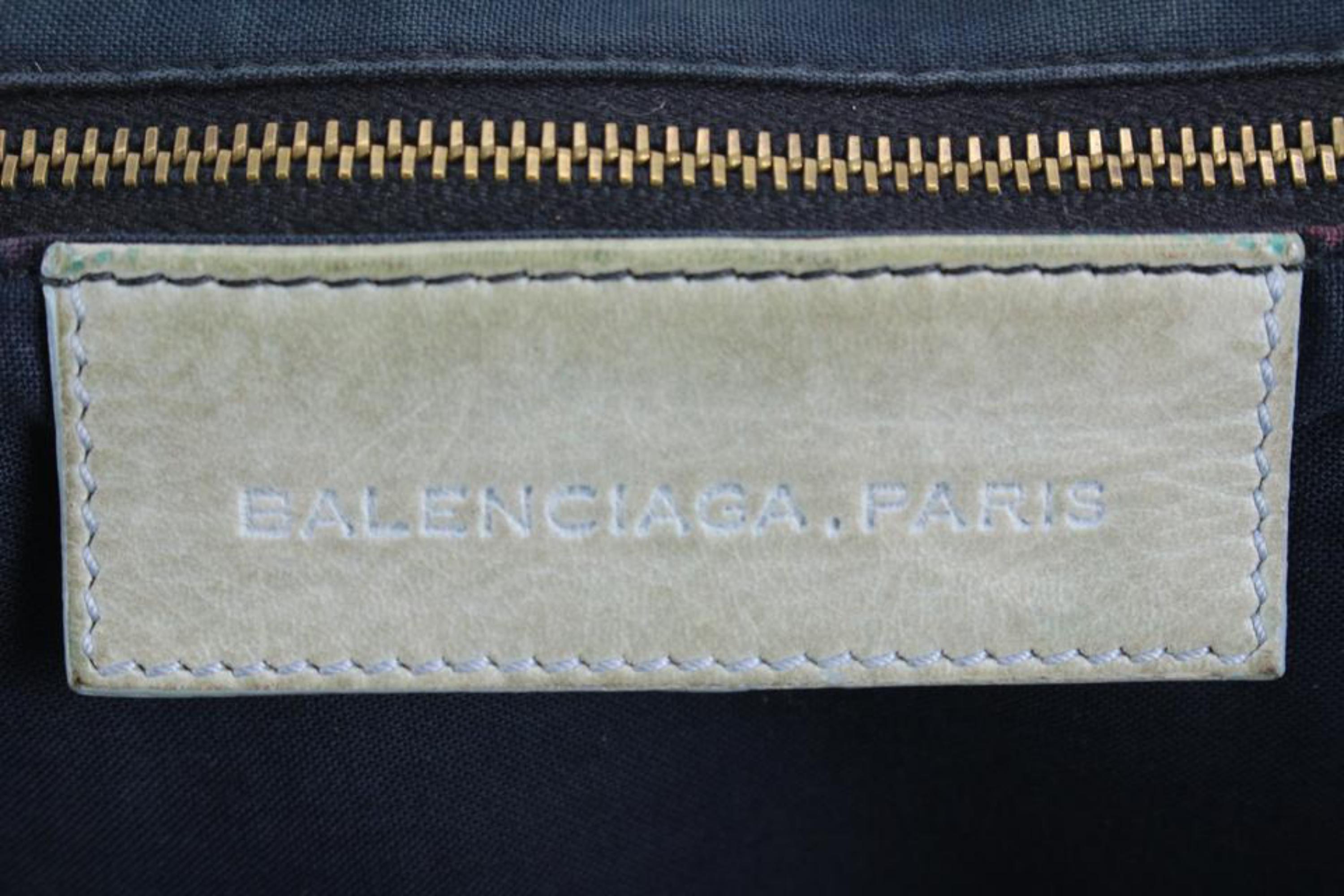 Balenciaga Agneau Boarskin Leather TriColor Classic Hardware Work City Bag 88ba5 For Sale 6