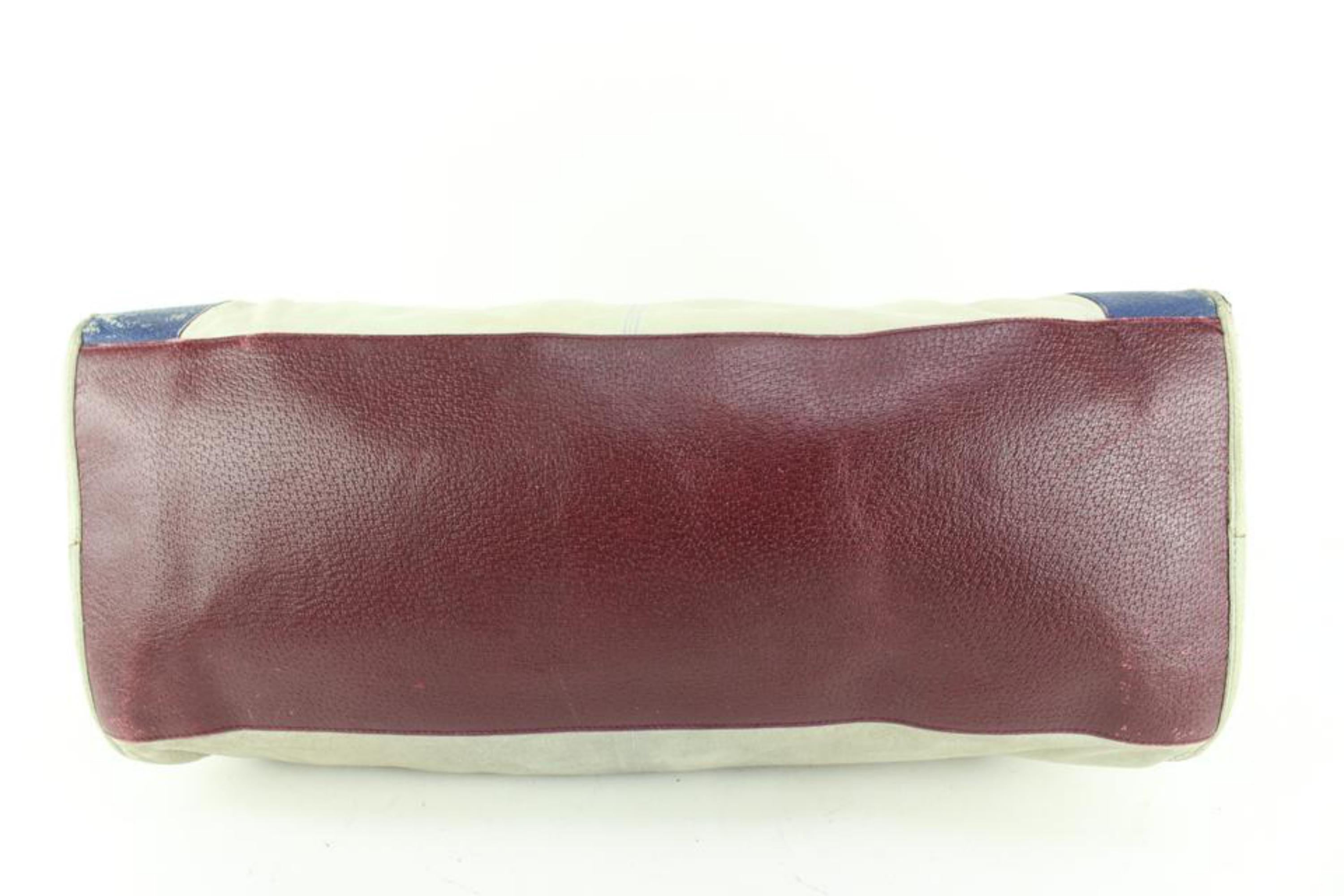 Women's Balenciaga Agneau Boarskin Leather TriColor Classic Hardware Work City Bag 88ba5 For Sale