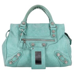 Balenciaga Agneau Leather Motorcycle City Bag