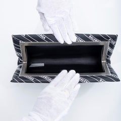Balenciaga All Over Logo Hard Folded Pochette Clutch (670353)
