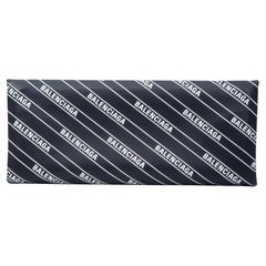 Balenciaga All Over Logo Hard Folded Pochette Clutch (670353)