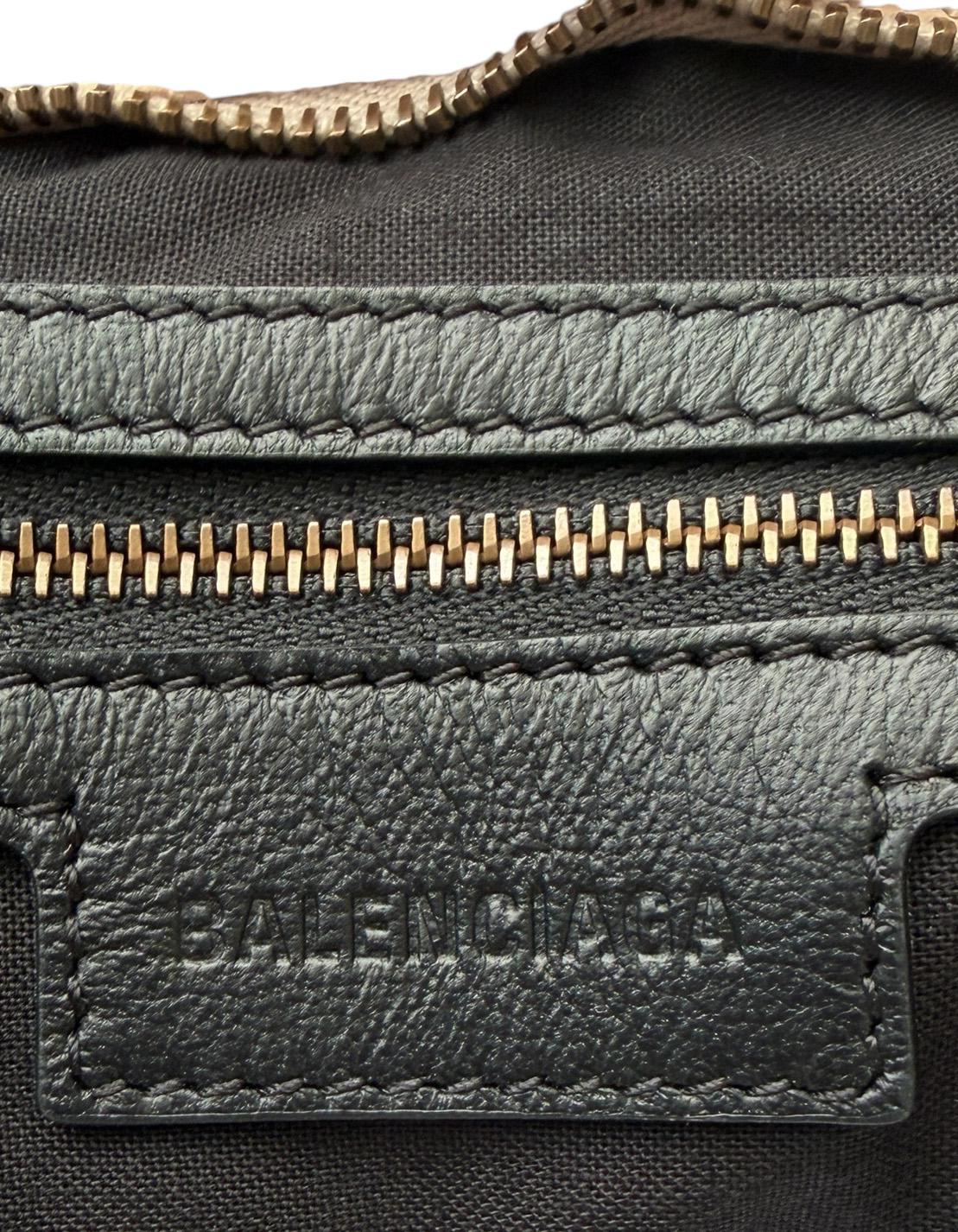 Balenciaga Almond Arena Storico Lambskin Leather Medium Le City Bag c/ottone in vendita 3