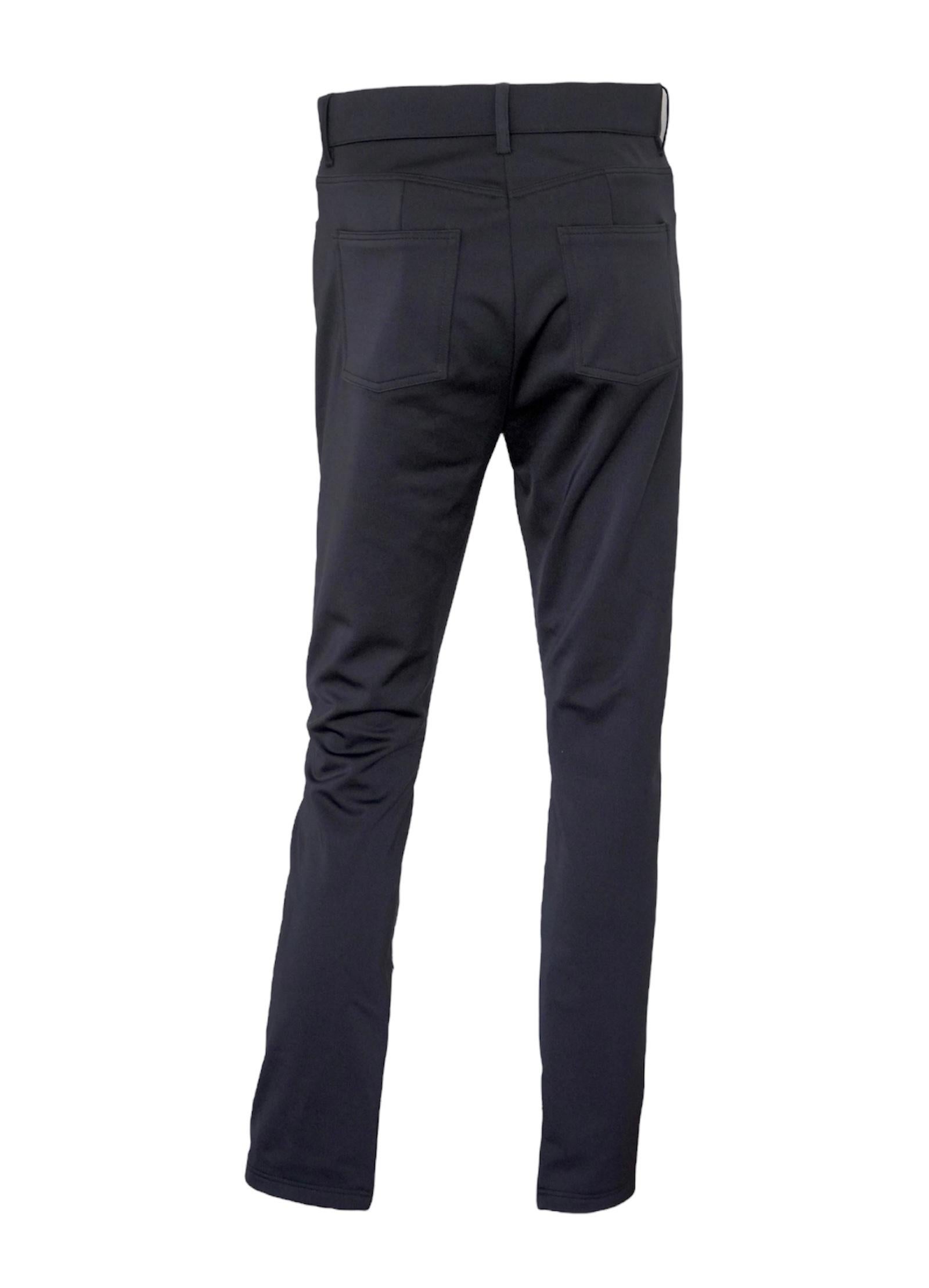 Balenciaga Ankle Zip Black Pant sz 40 In New Condition For Sale In Beverly Hills, CA