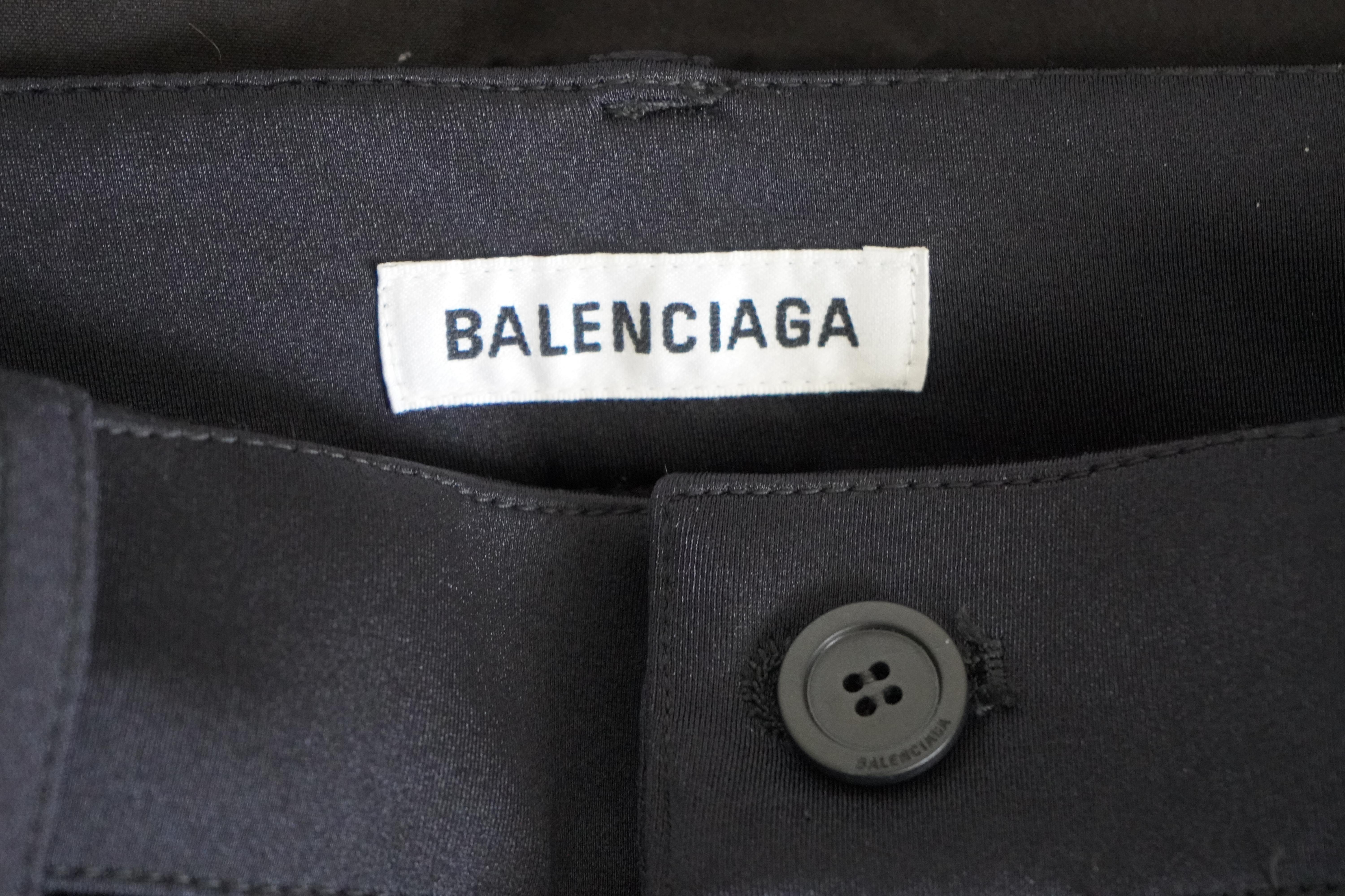 Balenciaga Ankle Zip Black Pant sz 40 For Sale 4