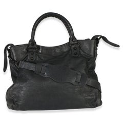 Balenciaga Anthracite Agneau Classic Hardware Velo Bag