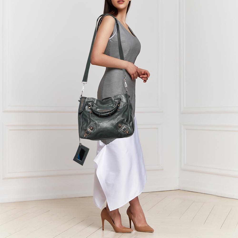 Gray Balenciaga Anthracite Grey Leather Giant 21 Hardware RGH Velo Tote